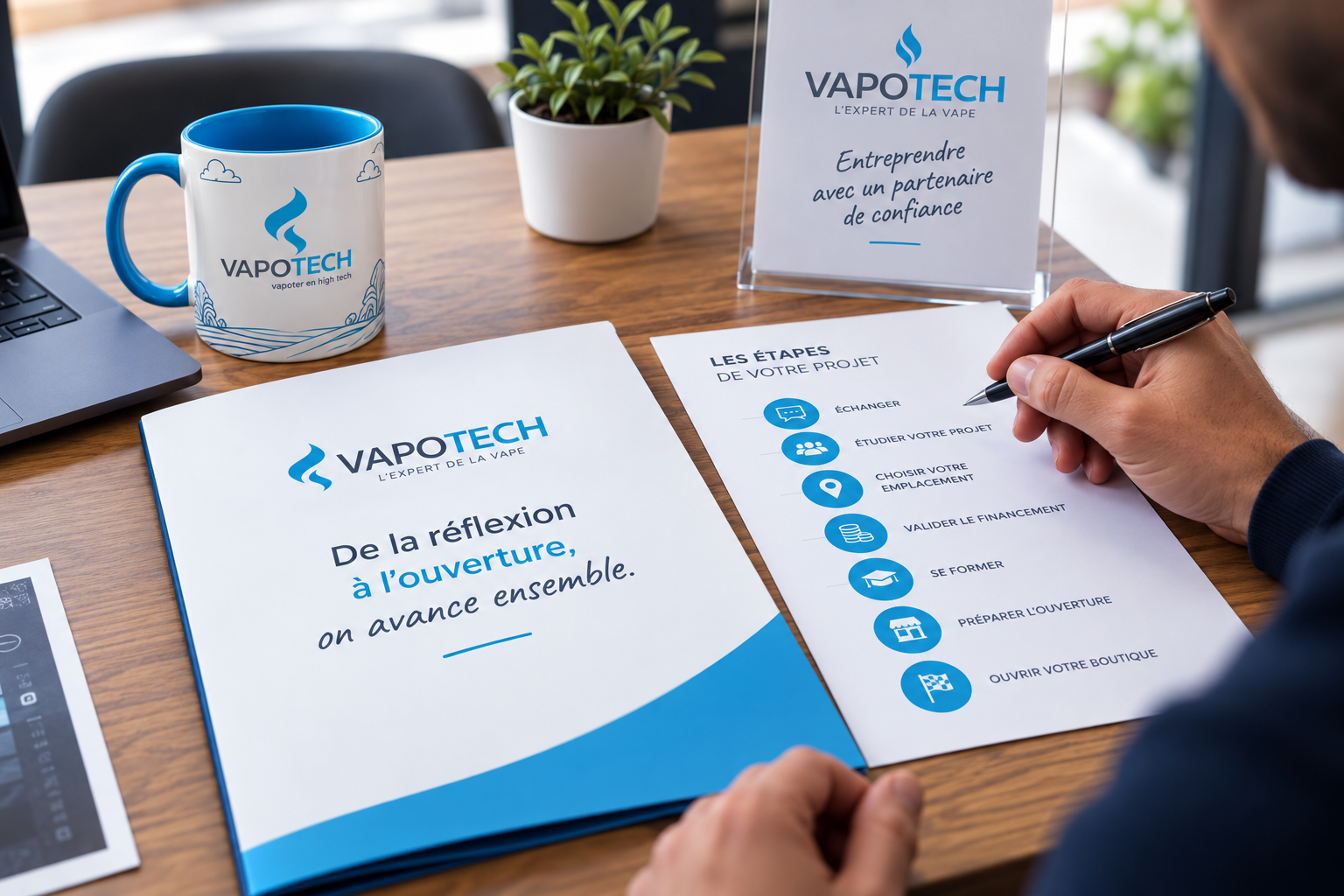 Devenir franchisé Vapotech : quelles sont les étapes jusqu’à l’ouverture de sa boutique ?